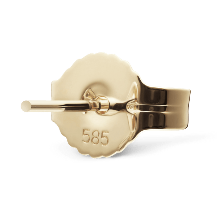 14k Gold Traditional Stud Earring Back