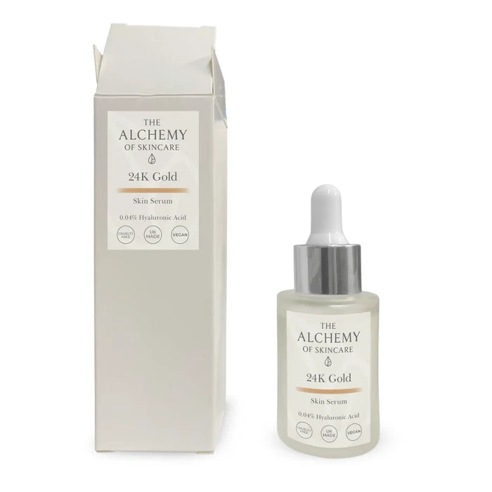 24K Gold & Hyaluronic Acid Facial Skin Serum #skincare#