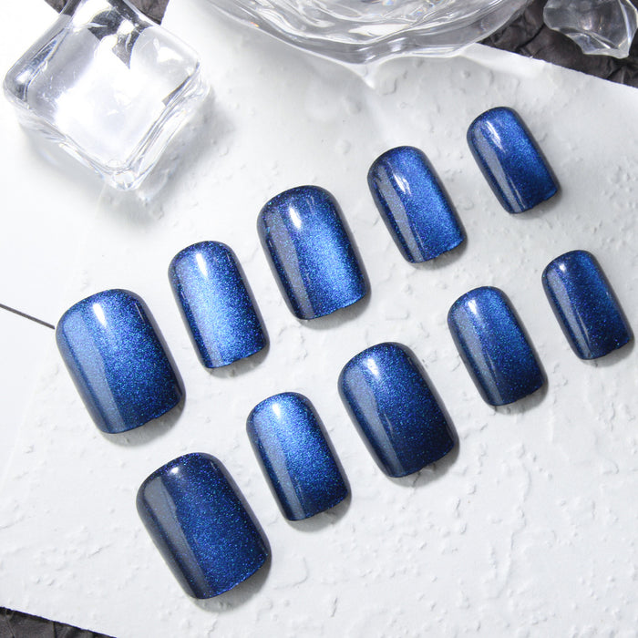 30 pieces of dark blue spar cat's eye
