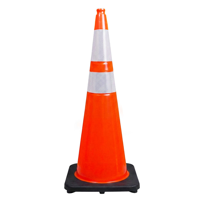 36" Performance Traffic Cone with Reflective Bands & 10 lb Base