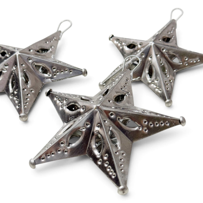 5 Point Tin Star Decorative Ornament