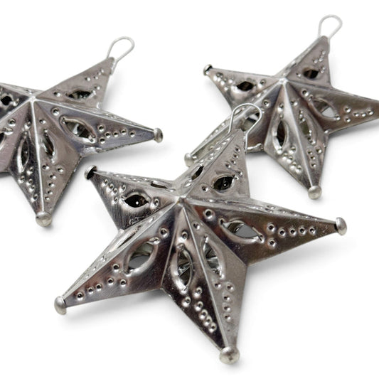 5 Point Tin Star Decorative Ornament
