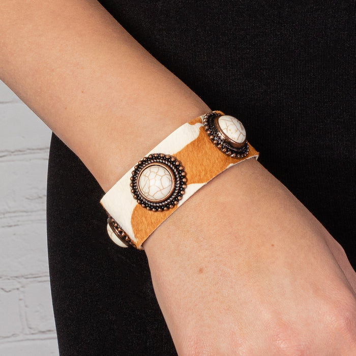 74753 - Squash Blossom Cuff Bracelet - Ivory