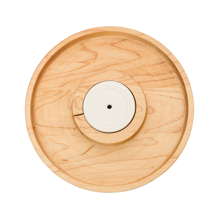 8" Maple Round Cracker Tray