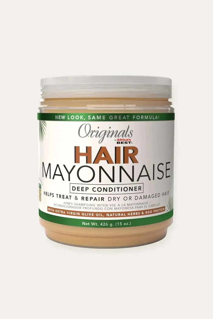 Originals Africa's Best Hair Mayonnaise Deep Conditioner 15 oz - Helps Treat and Repair Dry or Damaged Hair with Extra Virgin Olive Oil, Natural Herbs and Egg Protein, New Look Same Great Formula