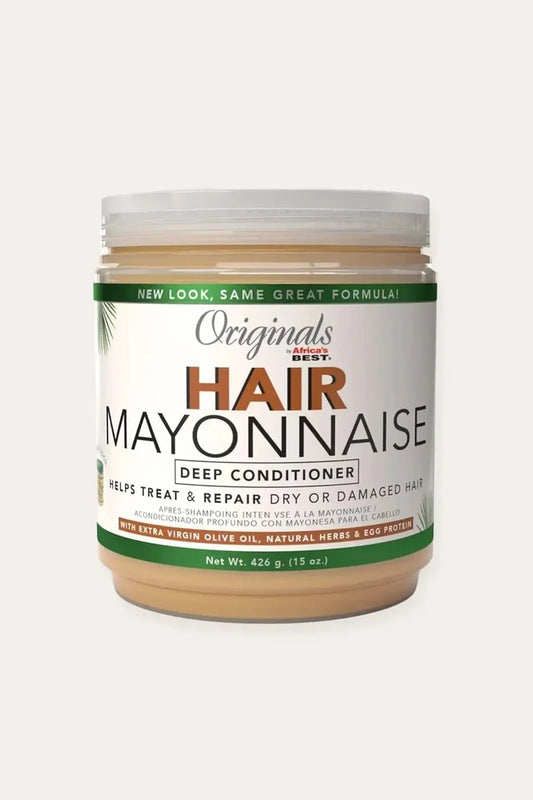 Originals Africa's Best Hair Mayonnaise Deep Conditioner 15 oz - Helps Treat and Repair Dry or Damaged Hair with Extra Virgin Olive Oil, Natural Herbs and Egg Protein, New Look Same Great Formula