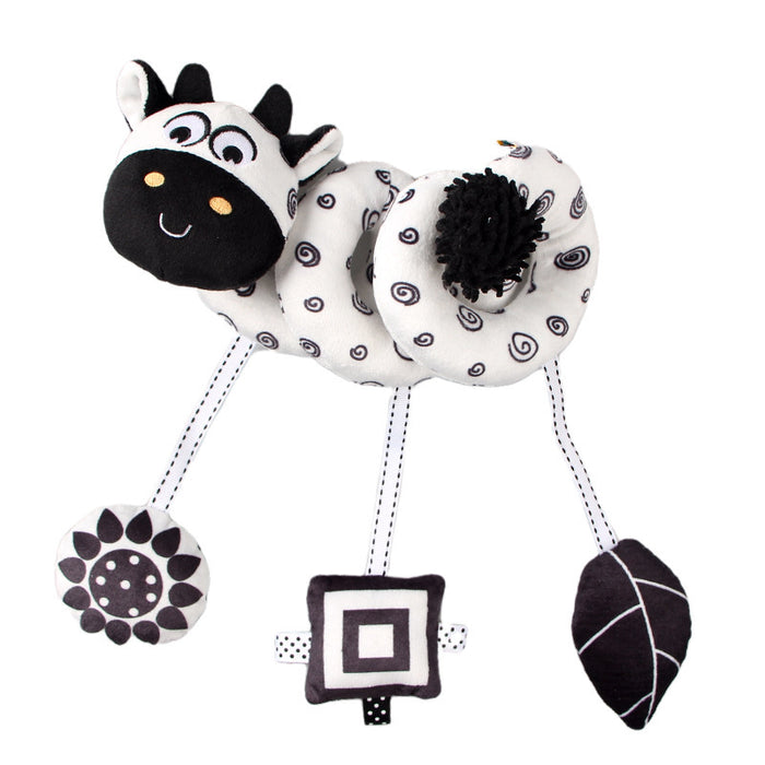 Aipinqi New Early Education Bed Winding Toys Baby Black And White Animal Vision 🇨🇳