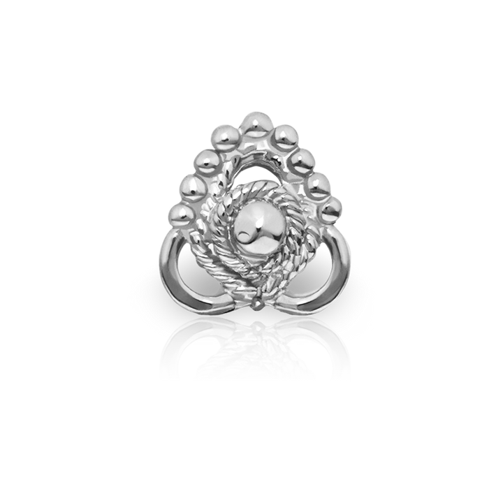 Ajna Threaded Stud Earring With Titanium Backing