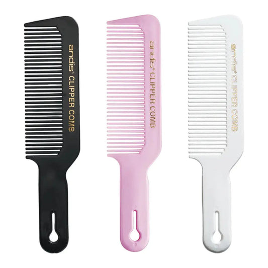 Andis Professional Clipper Comb | Black | White | Pink Barber Fade Comb - BUYBARBER.COM