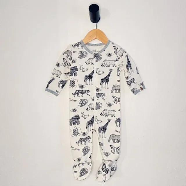 MeOMyEarth Animal Kingdom Footie – Made from Eco-Friendly Fabric
