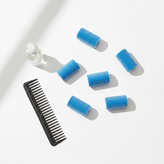 Annie Self-Gripping Hair Rollers 1 Inch, 6 Count, Blue