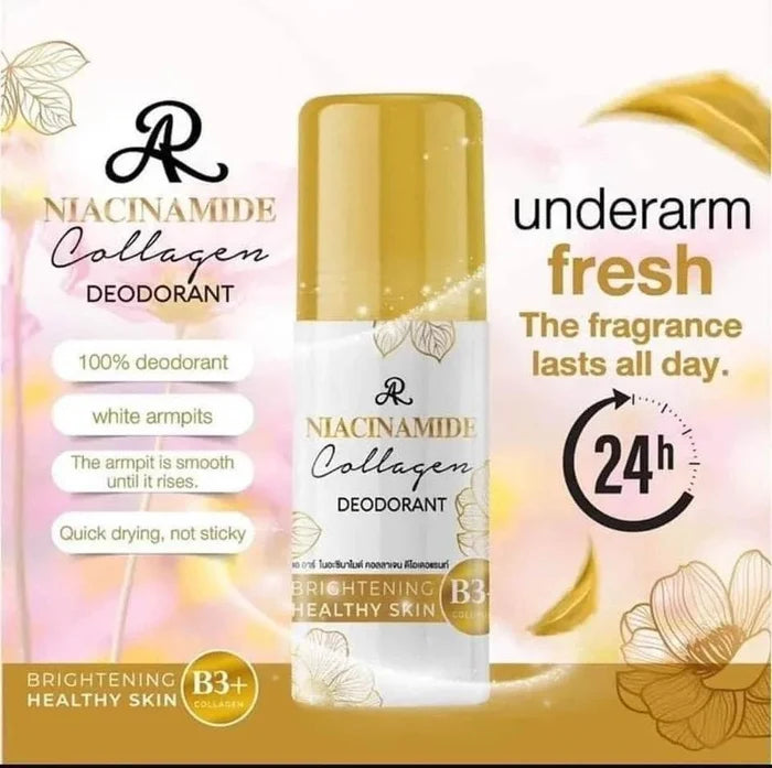 ✨ AR Niacinamide Collagen Deodorant – 60 ml - - Pinky Cosmetics -- United Arab Emirates -- Pinky Cosmetics