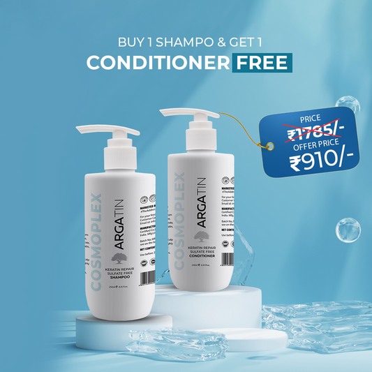 Argatin Keratin Repair Sulfate Free Cosmoplex shampoo ✨Get Conditioner Free (250Ml+250Ml)