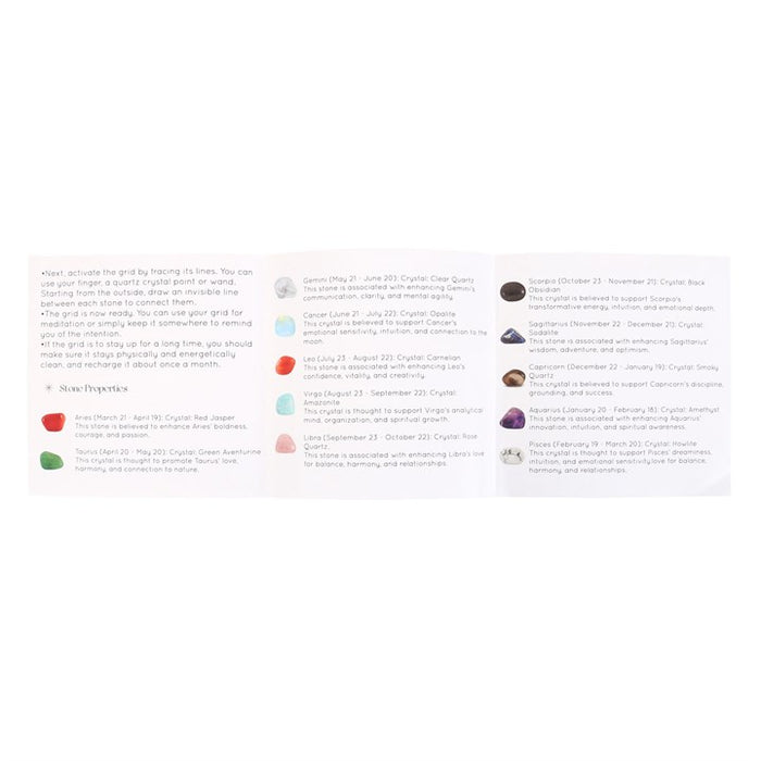 Astrology Wheel Crystal Grid Set 🇬🇧