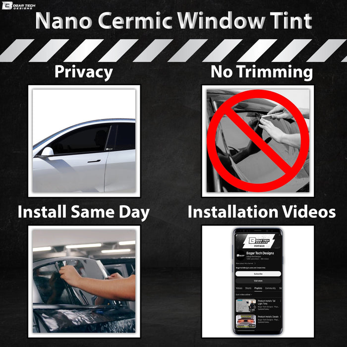 Precut Front Rear Windows Windshield Premium Nano Ceramic Window Film Tint Kit For Audi A5 S5 RS5 2018 - 2024 - Bogar Tech Designs