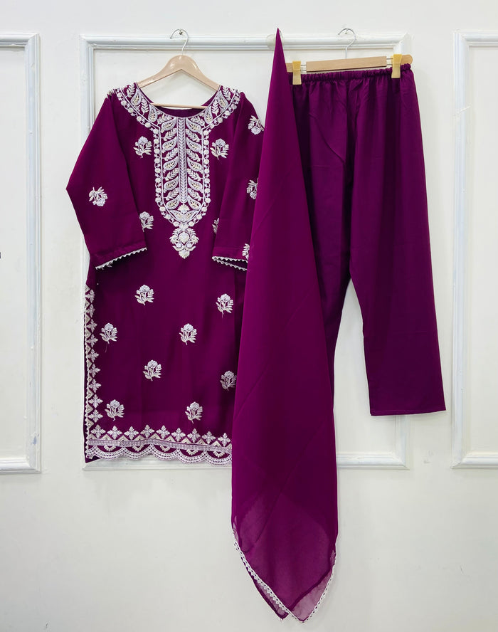 Aura | 3PC Chiffon D-541