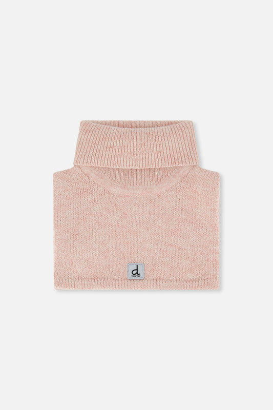 Baby Knit Turtle Neckwarmer Pale Dusty Pink-0