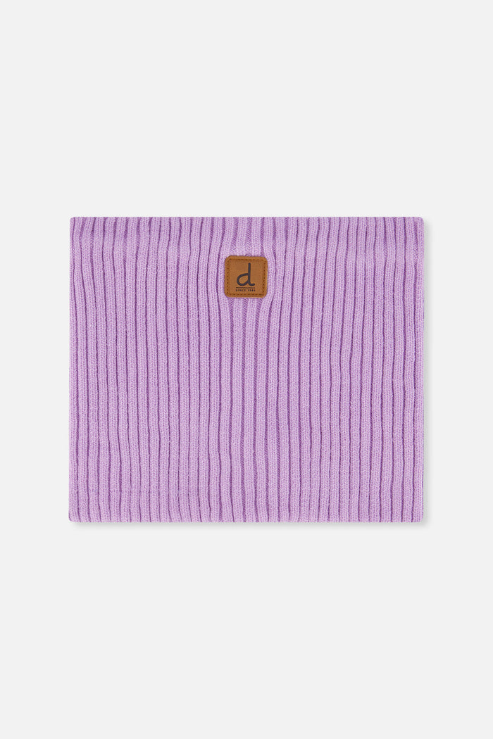 Baby Ribbed Knit Neckwarmer Lavender-0