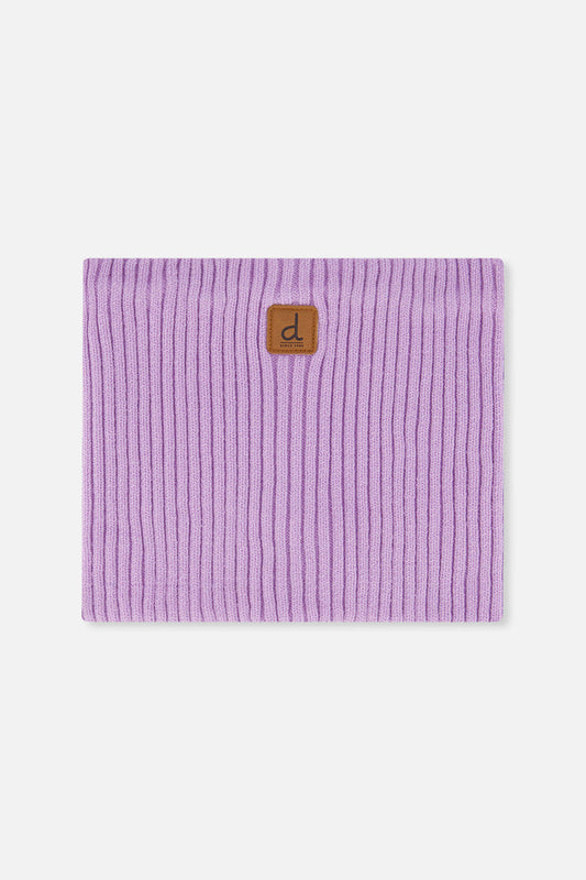 Baby Ribbed Knit Neckwarmer Lavender-0