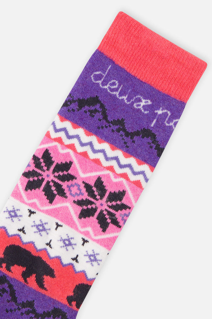 Baby Ski Socks Pink-3