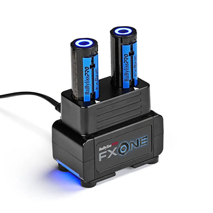 BaBylissPRO FXONE BlackFX Clipper & Trimmer + Dual-Battery Charging Pack (Bundle) - BUYBARBER.COM