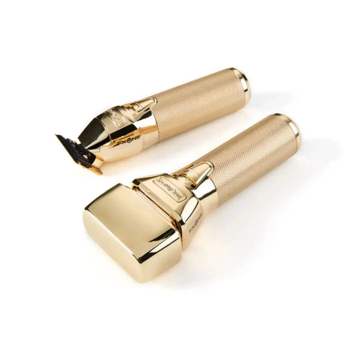 BaBylissPRO FXONE GoldFX Trimmer & Foil Shaver + Dual-Battery Charging System Bundle - BUYBARBER.COM