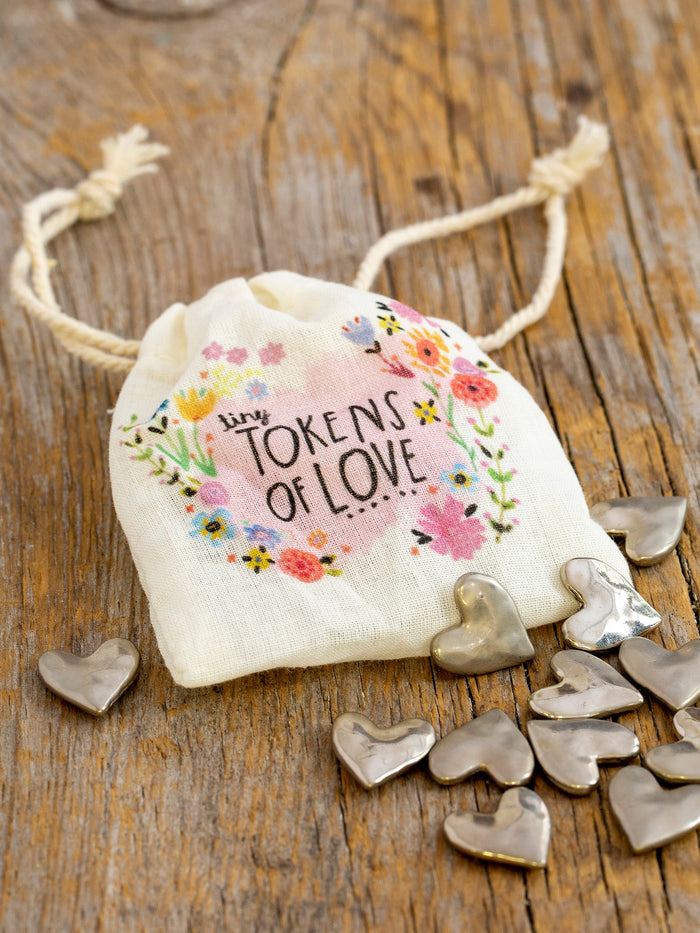 Bag of Tiny Tokens, Set of 12 - Hearts-view 1