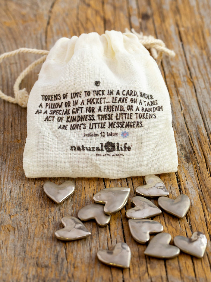 Bag of Tiny Tokens, Set of 12 - Hearts-view 2