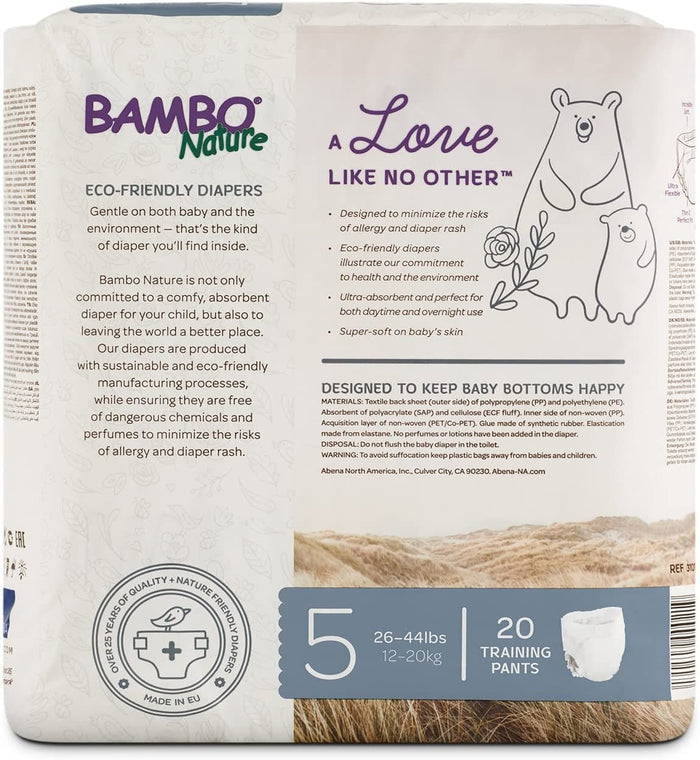 Bambo Nature Training Pants Size 5