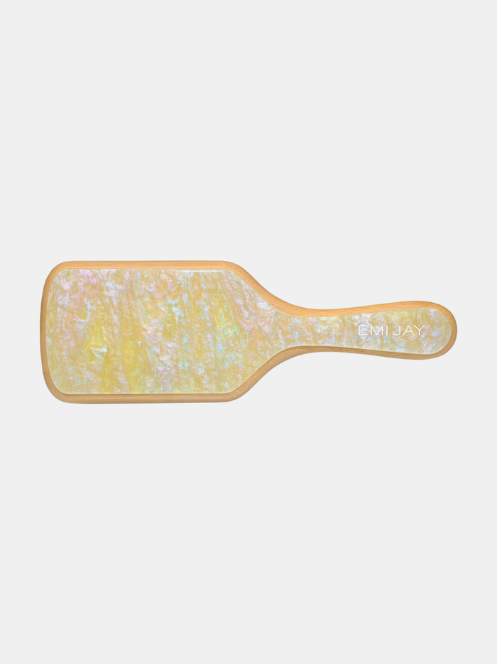Bamboo Paddle Brush in Lemon Sugar