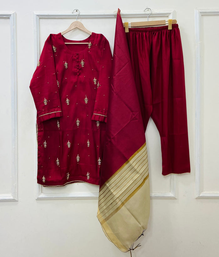 Banno 3PC (Raw Silk) D-515