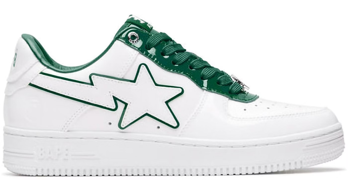 BAPE STA Charol White Green