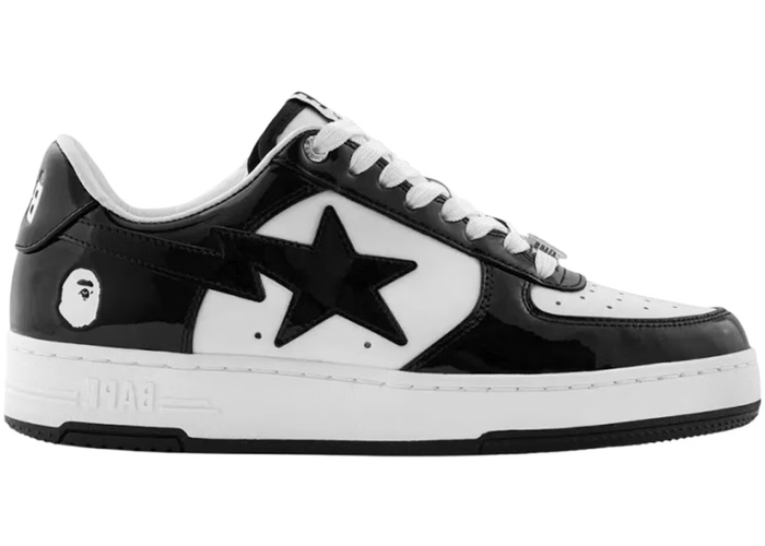 BAPESTA A BATHING APE STA black and white