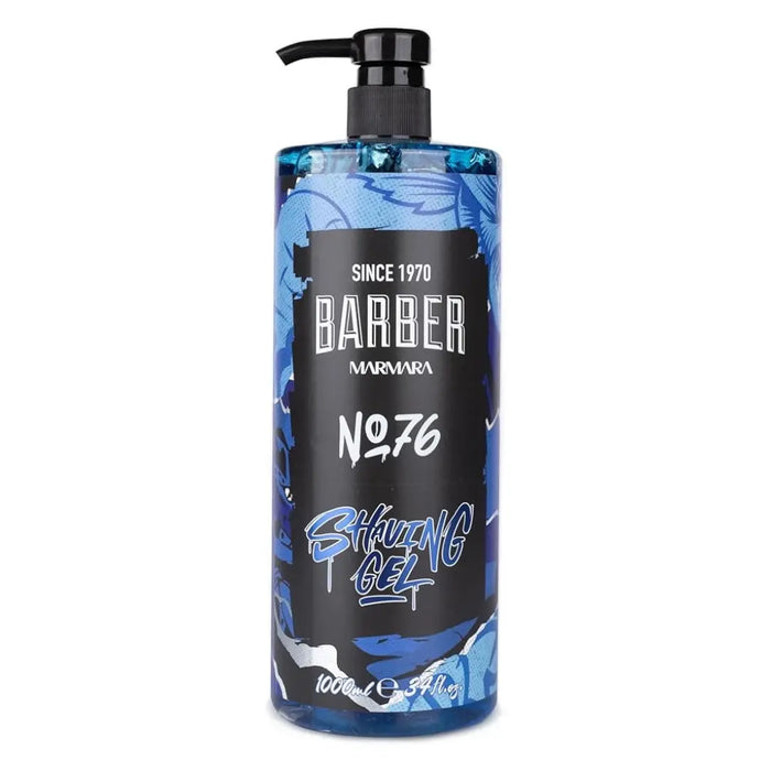 Bottle of Barber Marmara No. 76 Shaving Gel on a white background