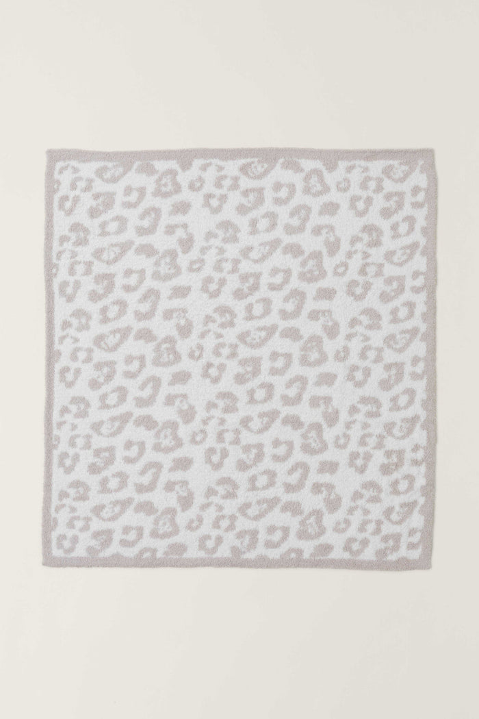 Barefoot Dreams: CozyChic® Barefoot in the Wild® Baby Blanket 30" x 32" - Stone/Cream