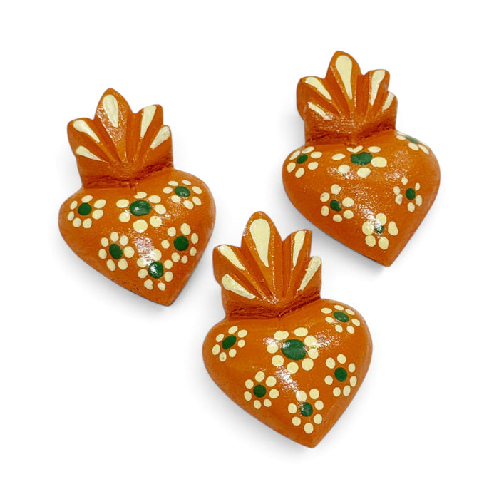 "Barro" Wooden Sacred Heart Magnet