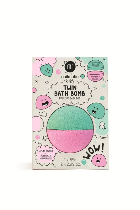 Nailmatic - Bath Bomb - Twin - Pink & Lagoon Green