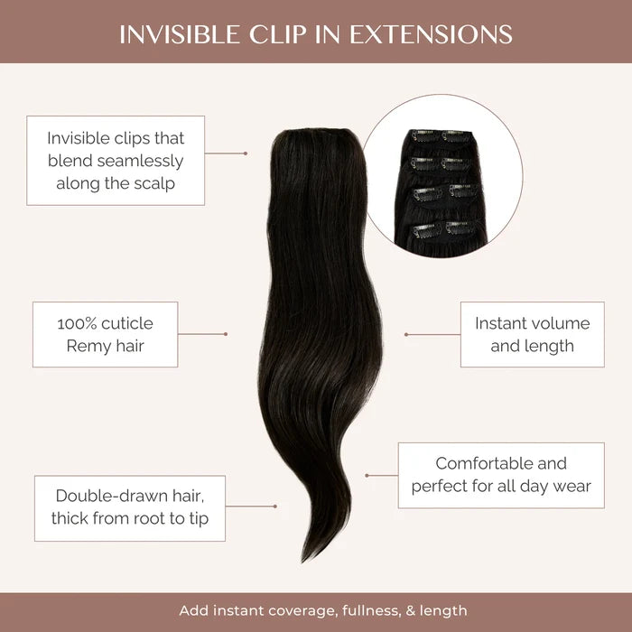 Beach Blonde (18/60) Invisible Clip-ins