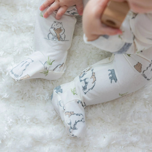 MeOMyEarth Bear Family Footie – Made from Eco-Friendly Fabric
