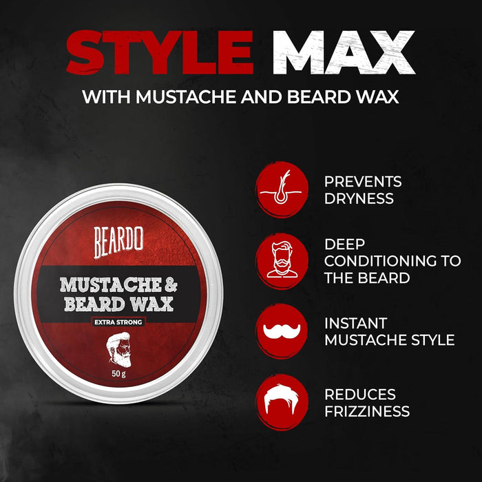 Beardo Beard and Mustache Wax - 50 gm