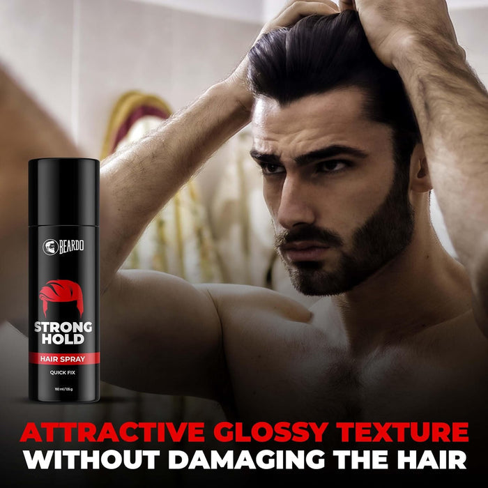 BEARDO Strong Hold Hair Spray- 192 Ml