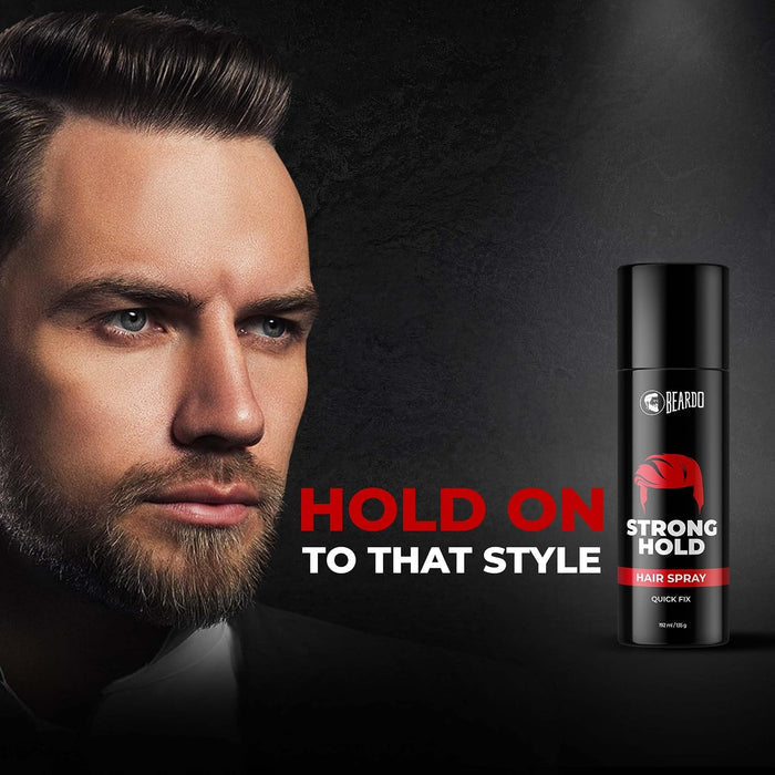 BEARDO Strong Hold Hair Spray- 192 Ml