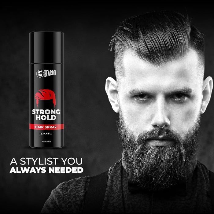 BEARDO Strong Hold Hair Spray- 192 Ml