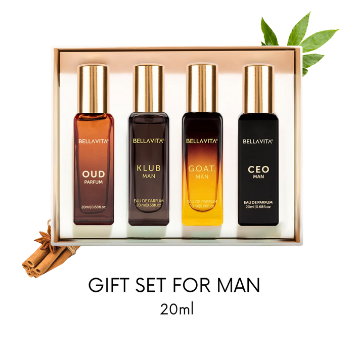 Bella Vita Luxury Perfume Gift Set For Man 4 x 20ml