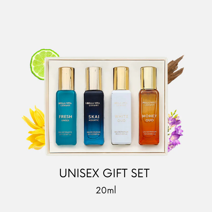Bella Vita Luxury Perfume Unisex Gift Set 4 x 20ml