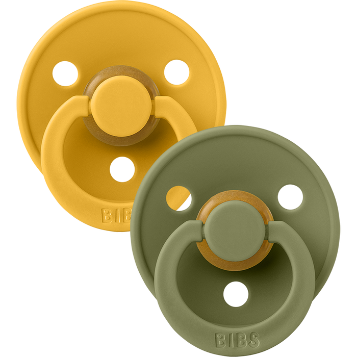 BIBS Colour 2 Pack | Honey Bee/Olive