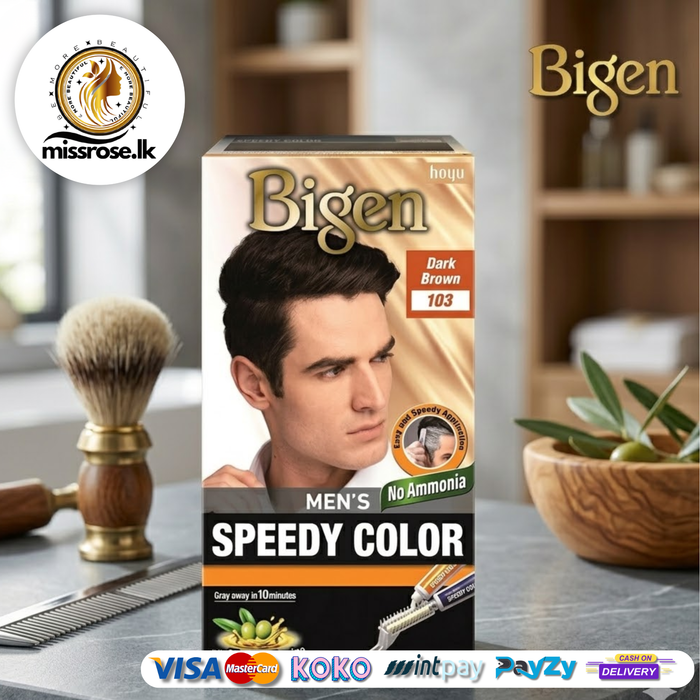 Bigen Men’s Speedy Colour - 103 - Dark Brown
