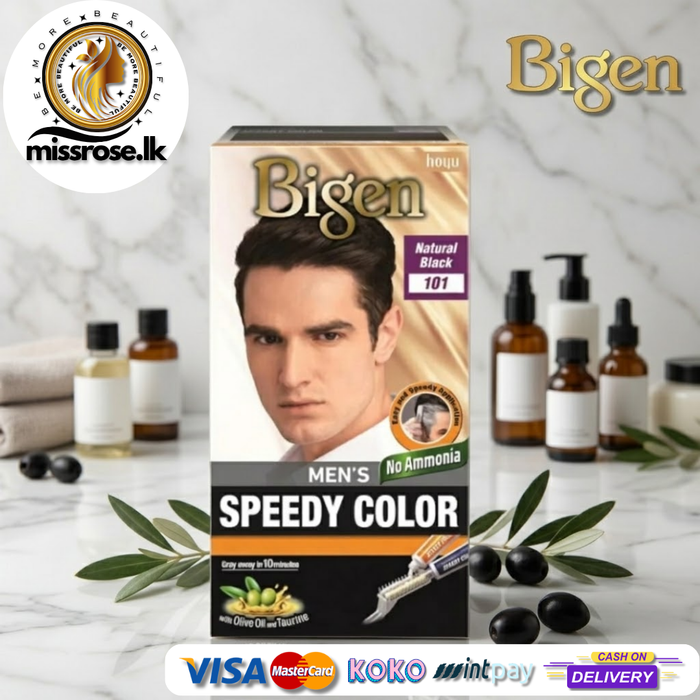 Bigen Men’s Speedy Colour - Natural Black 101