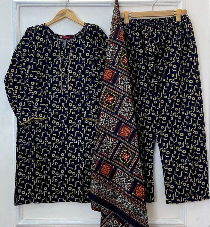 Bin Saeed Winter Edit: 3PC (Khaddar) D-292