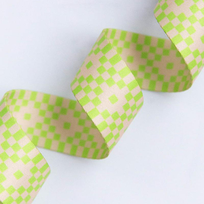 Bitmapped Neon Yellow Webbing 1.5"